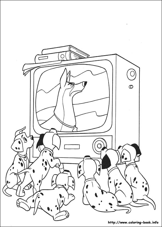 101 Dalmatians coloring picture